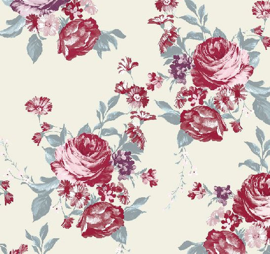Fabric design col. multicolor ( double width)