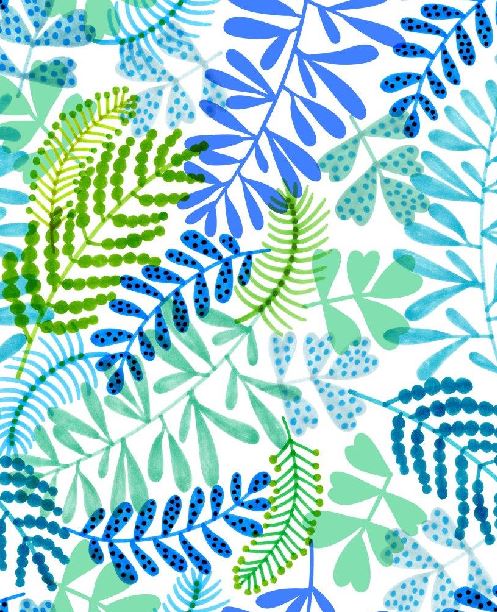 Fabric design col. multicolor ( single width)