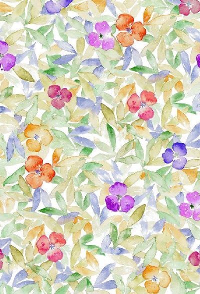 Fabric design col. multicolor ( single width)