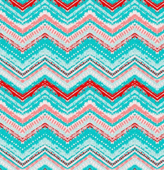 Fabric design col. multicolor (single width)