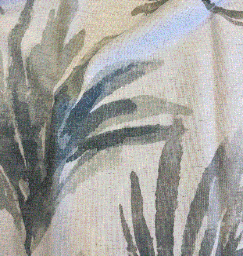 Curtain digital design col. beige/green (double width)