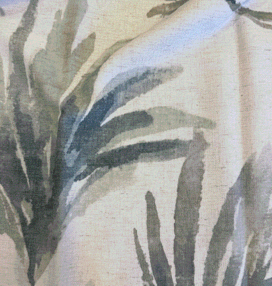 Curtain digital design col. beige/green (double width)