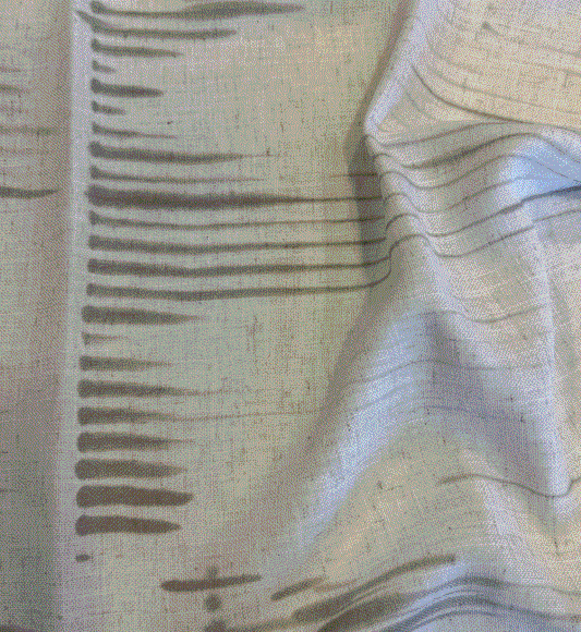 Sheer digital printed design col. beige (double width)