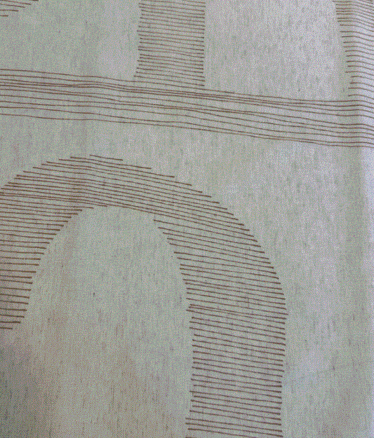 Sheer digital printed design col. beige (double width)