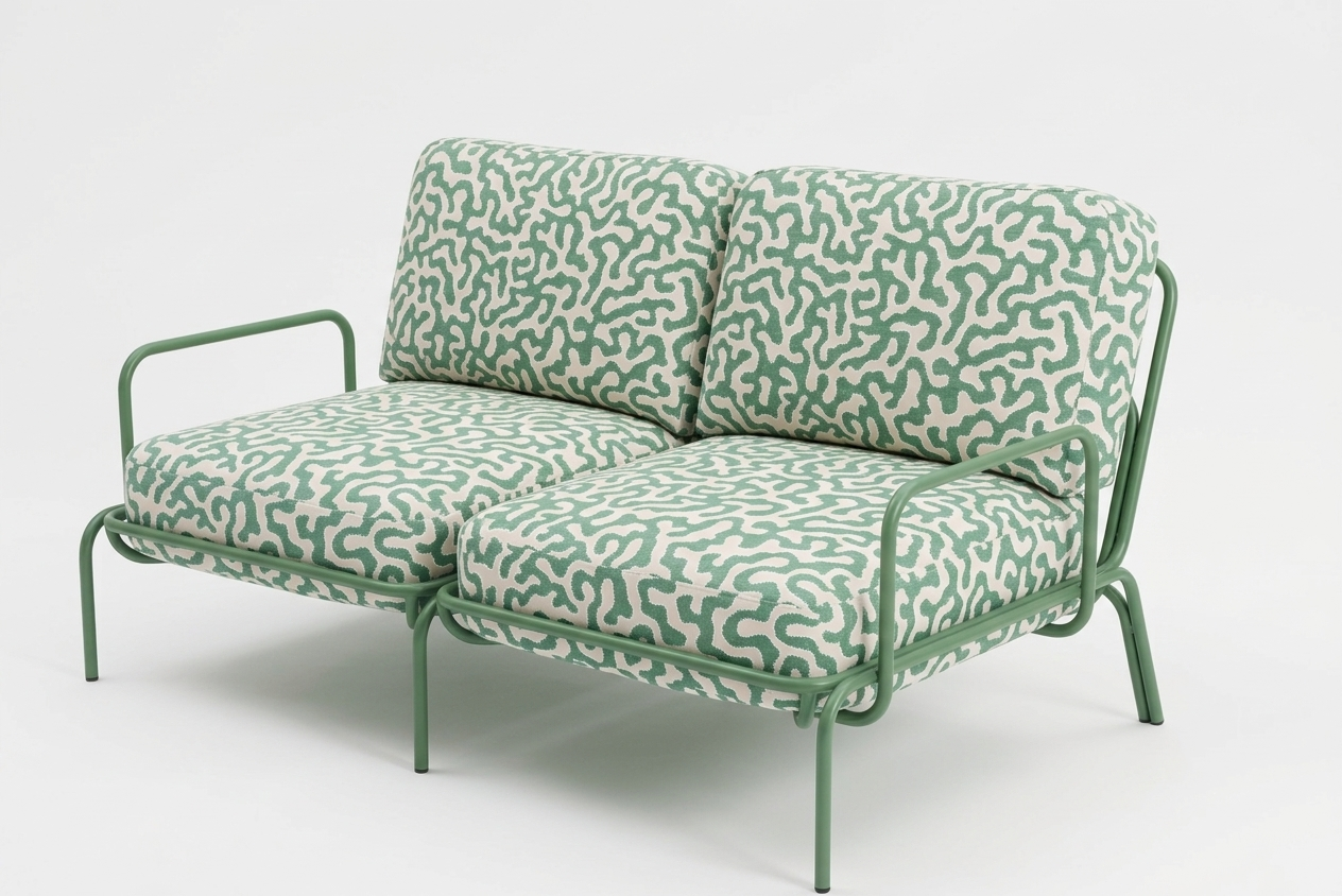 OUTDOOR TWO SEATS( FABRIC NEEDED 4M)