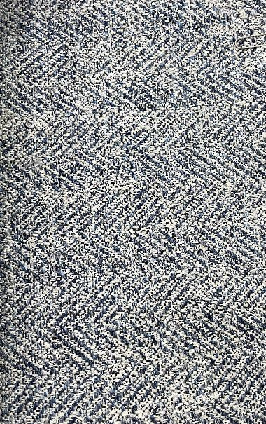 Zigzag modern design col. blue (single width)