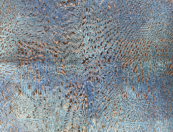 Botsvana classic design col.blue (single width)