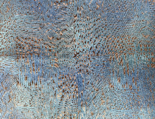 Botsvana classic design col.blue (single width)