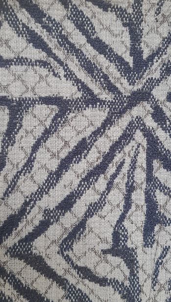 Abstract stripes col. blue (single width)