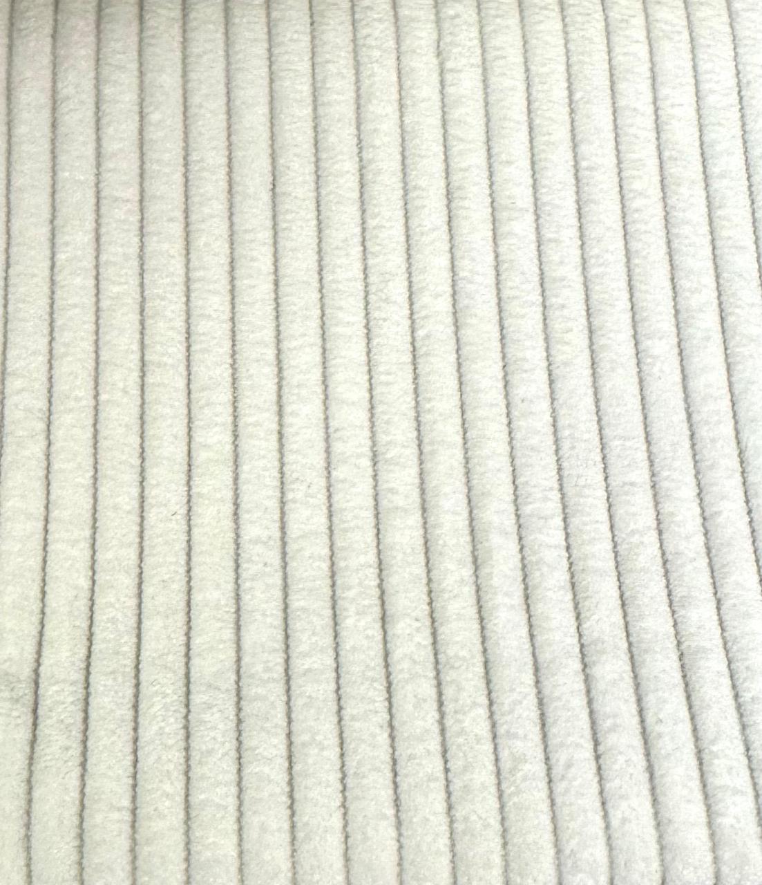 Fabric stripes design col.white (single width)