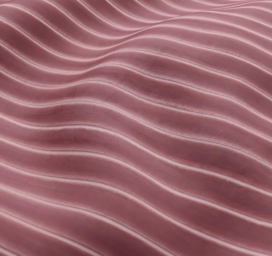 (FR) Velvet striped design col.pink (Fibreguard) (single width)