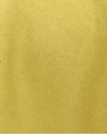 (FR)Plain velvet col.yellow (single width)