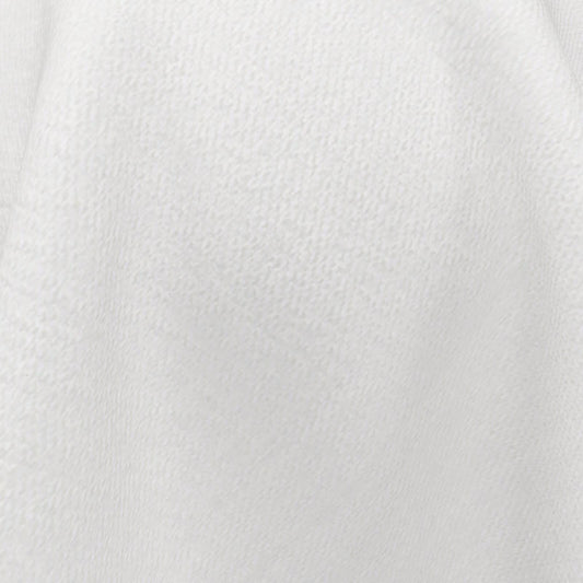 (FR) Fabric plain col. pearl (single width)