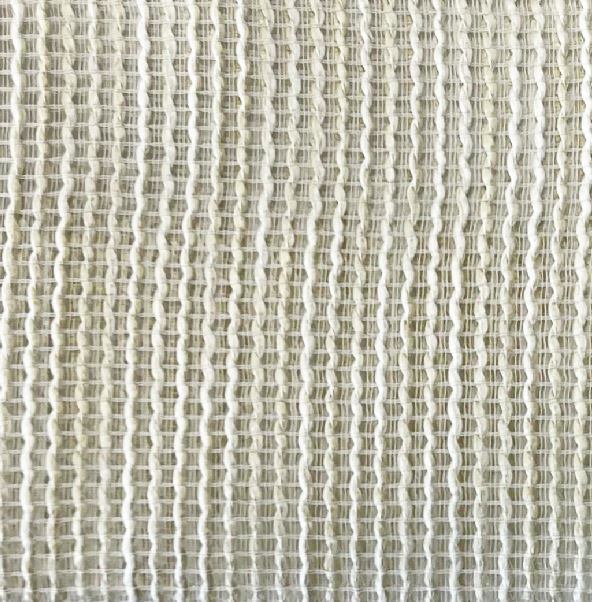 Sheer decorative plain col. beige (double width)