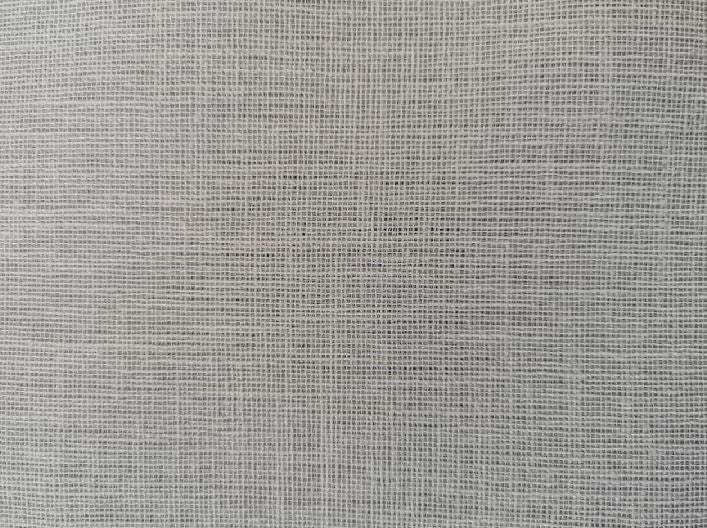 Fabric plain sheer col. Off-White( double width)