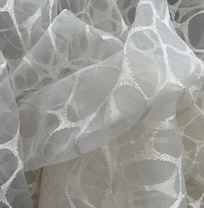 Sheer circle col.white (double width)