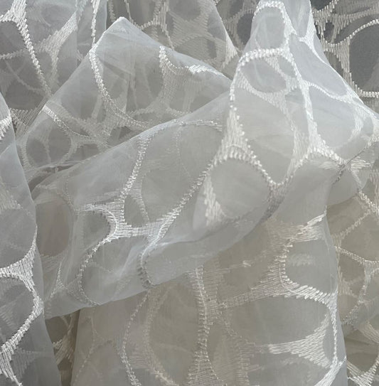 Sheer circle col.white (double width)