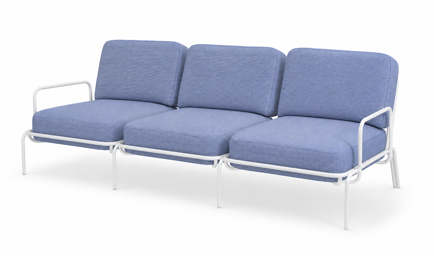 OUTDOOR METAL THREE SEATS