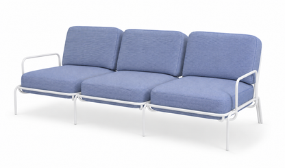 OUTDOOR METAL THREE SEATS